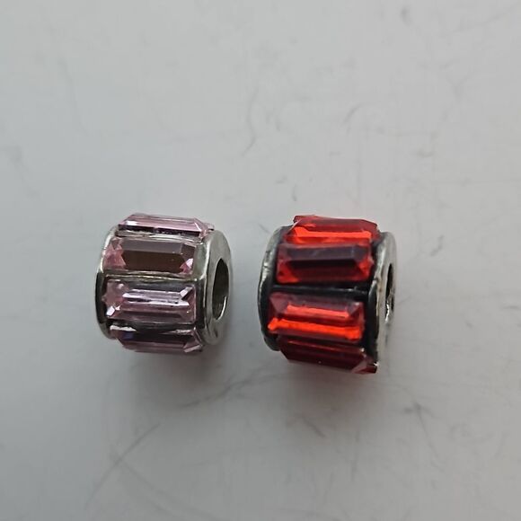 Chamilia Authentic Glass Charm Red & Pink - Picture 8 of 16